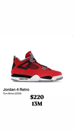 Jordan 4 Retro Toro Bravo (2026)