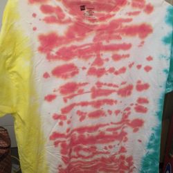 Tie Dye T Shirt,  hand Dyed, New , Size Large