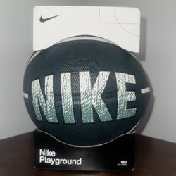 Nike Playground Basketball Mid Size Black Green Youth Outdoor