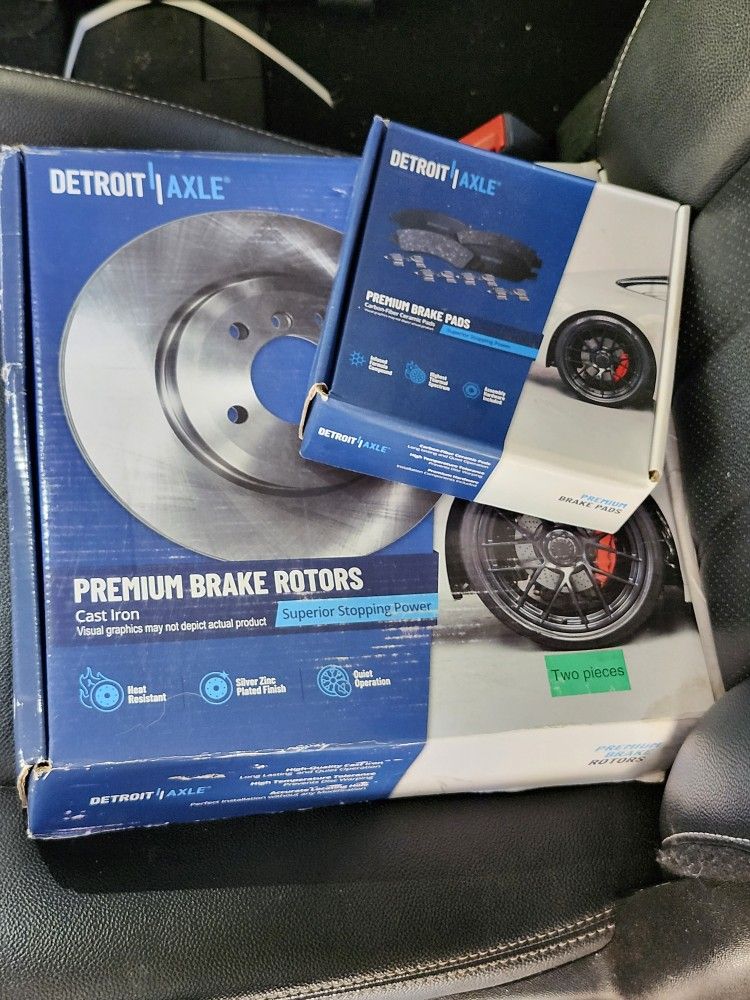 Front End 11.89inch Rotors And Brake Pads Set Of 2 (see Last Pic For Compatibility)