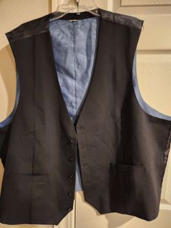 Mens black GS dress vest