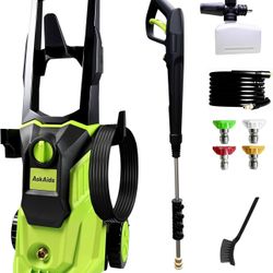 Pressure Washer, Power Washer with Foam Cannon,High Pressure Cleaning Machine with 4 Nozzles for Car, Patio, riveway,Fences,Decks