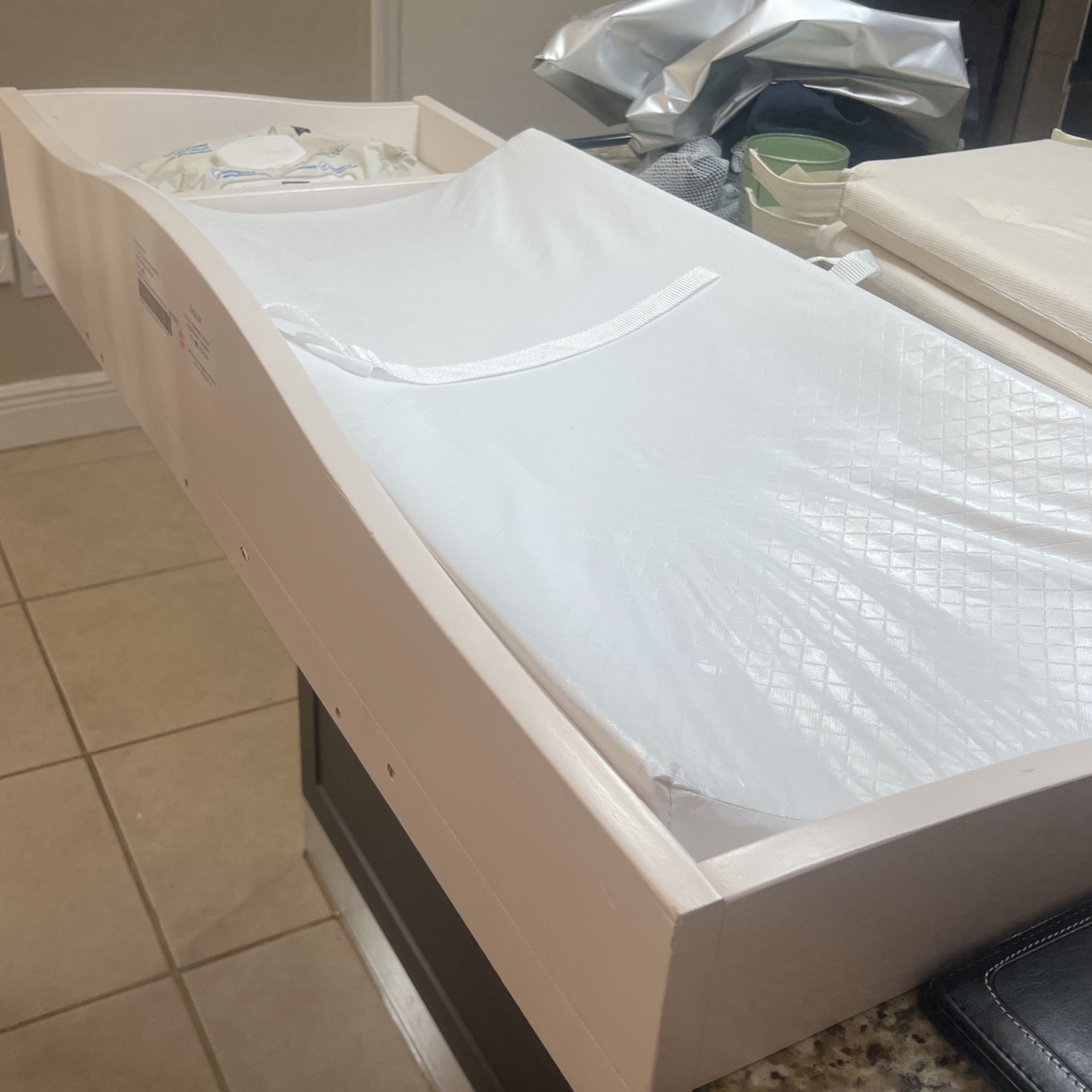 White Dresser Baby Changing Table 