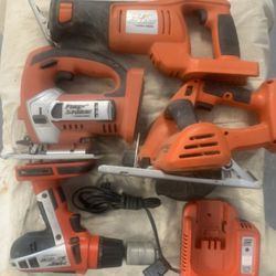 Black & Decker “Firestorm” 24V Tool Set W/Rolling Tool Box