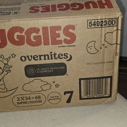 Huggies Overnites Sz 7 68ct
