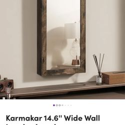 Karmakar 14.6" Wide Wall Jewelry Armoire