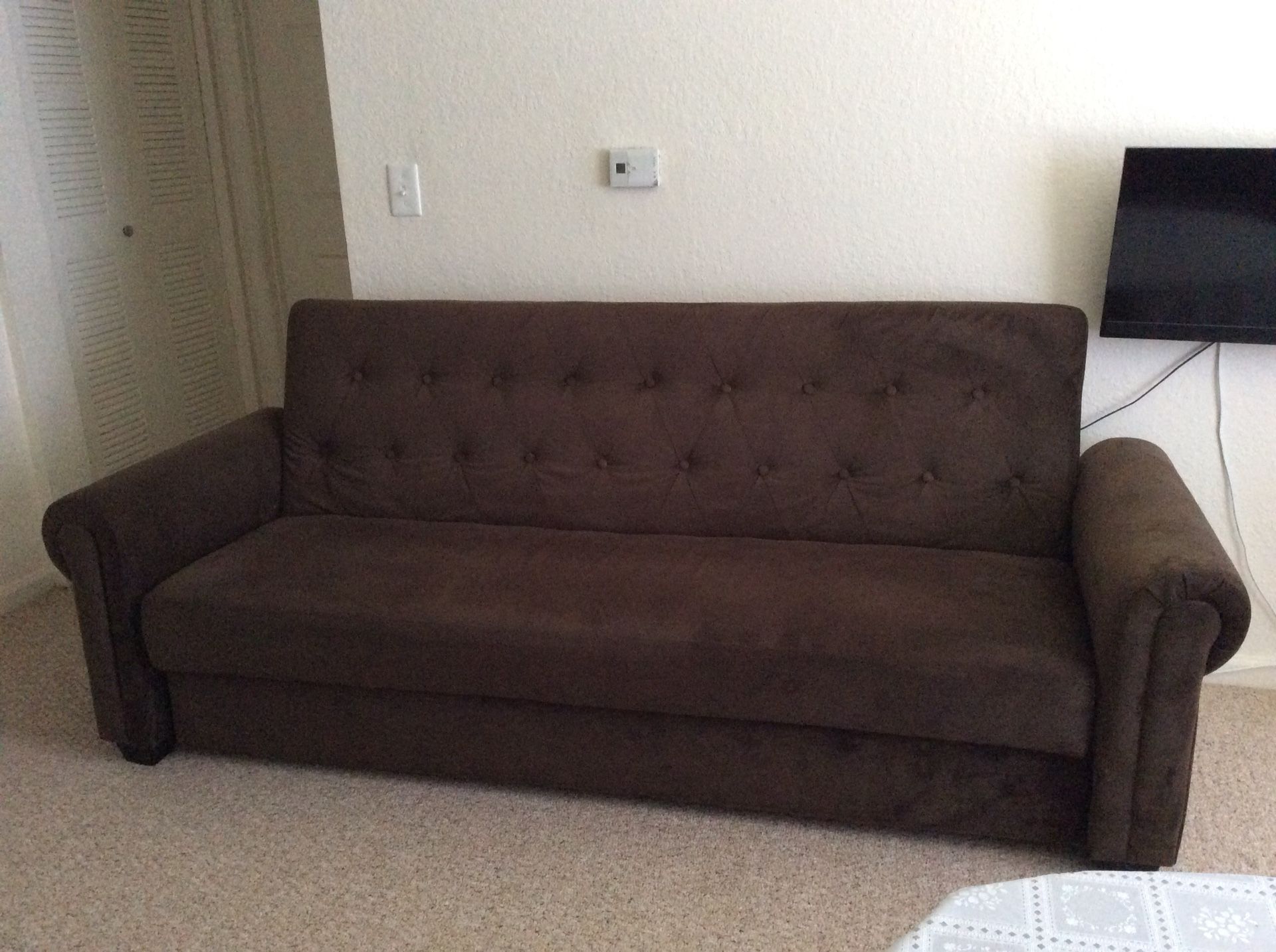 Almost new Brown sofa bed