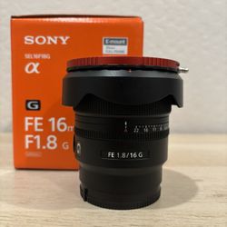 Sony FE 16mm F1.8 G Lens