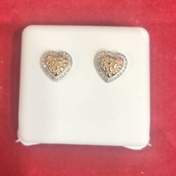 10K Yellow Gold with Rhodium 0.10CT