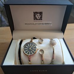Anne Klein Watch and Bracelet Set
