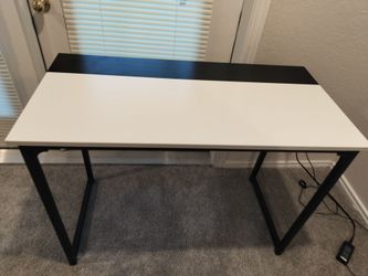 Black white Computer desk