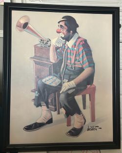 Framed Clown Art Print