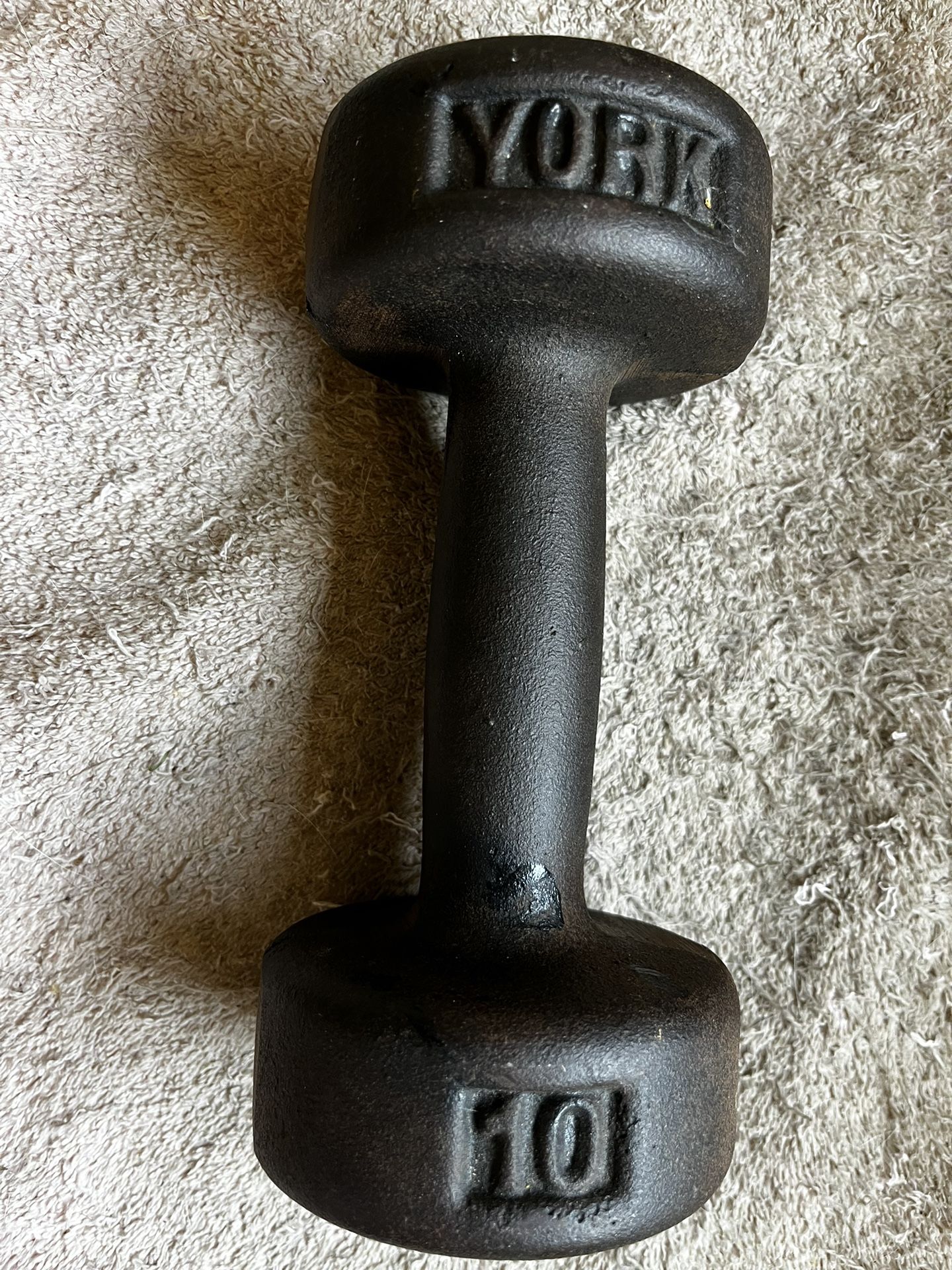 York, 10 Pound Dumbbell