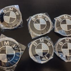 BMW Emblems, Full Set Carbon Fiber look 