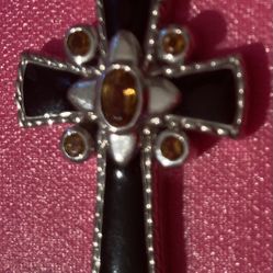 Vintage Sterling Silver 925 Pendant Cross
