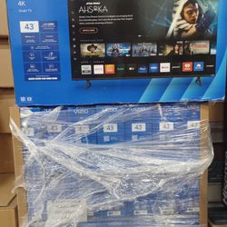 43" Screen Led Smart 4k By Vizio Latest Model.  Original Box SEALED 