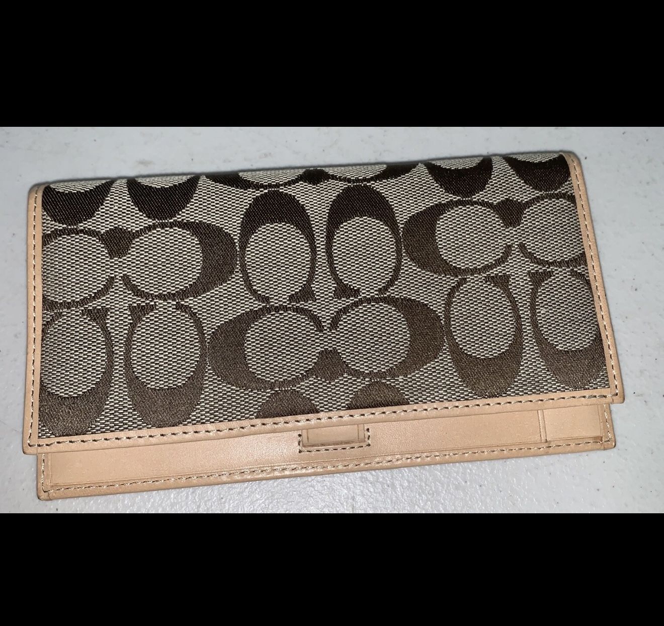 Coach checkbook/wallet Holder