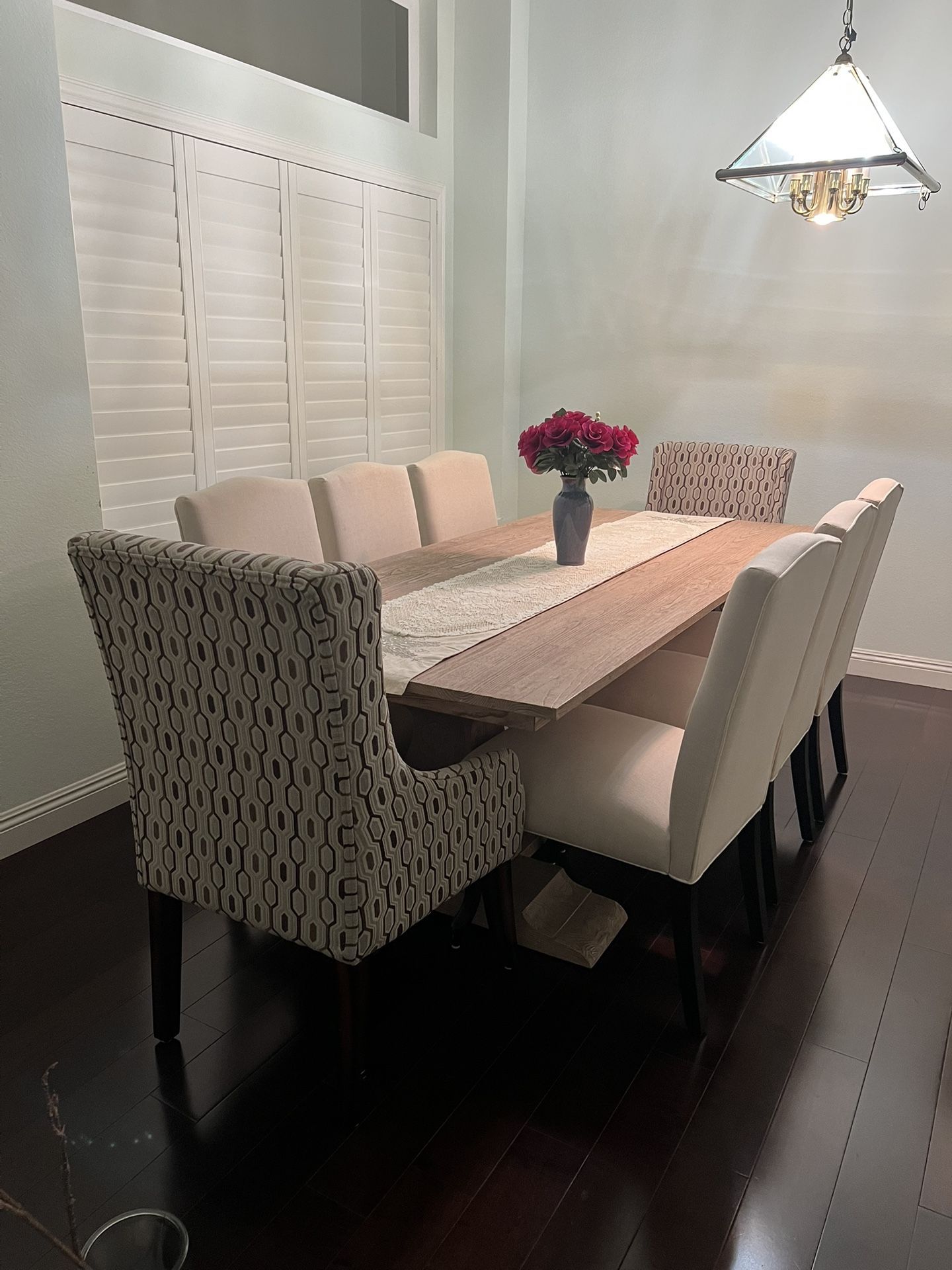 Dining Room Table with 8 Chairs
