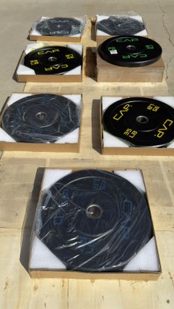 CAP Brand new Olympic bumper Weight Plates - 260lbs Set