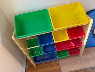 Toy organizer bins