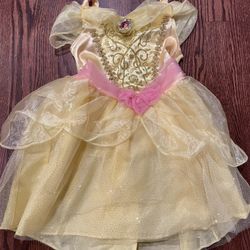 Disney Princess Belle Light-up Deluxe Costume Size XS 3T-4T
