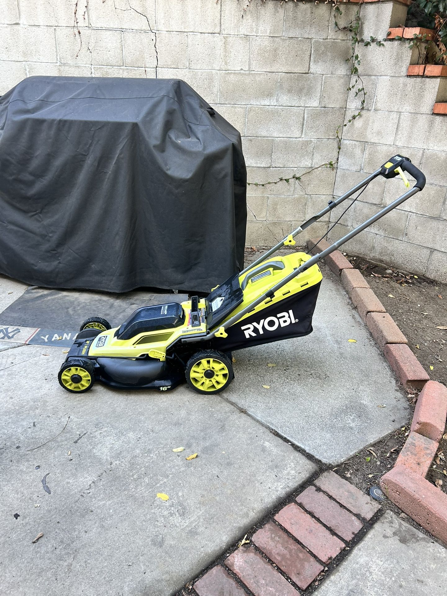 Electric Lawn Mower & Charging Port