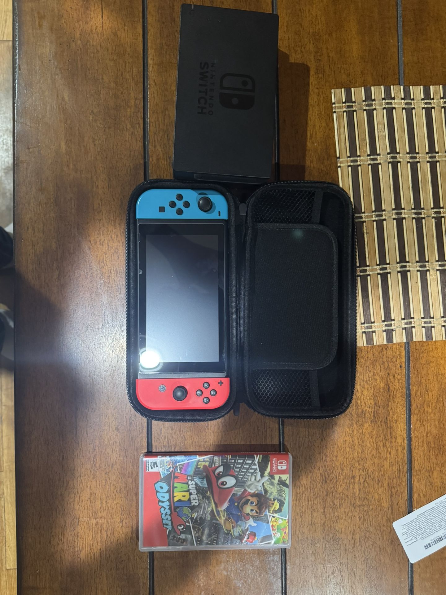 Nintendo Switch With Dock And Super Mario Odyssey