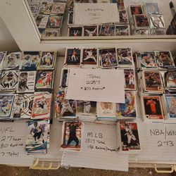 2200+ MLB/NBA/WNBA/NFL Card lot