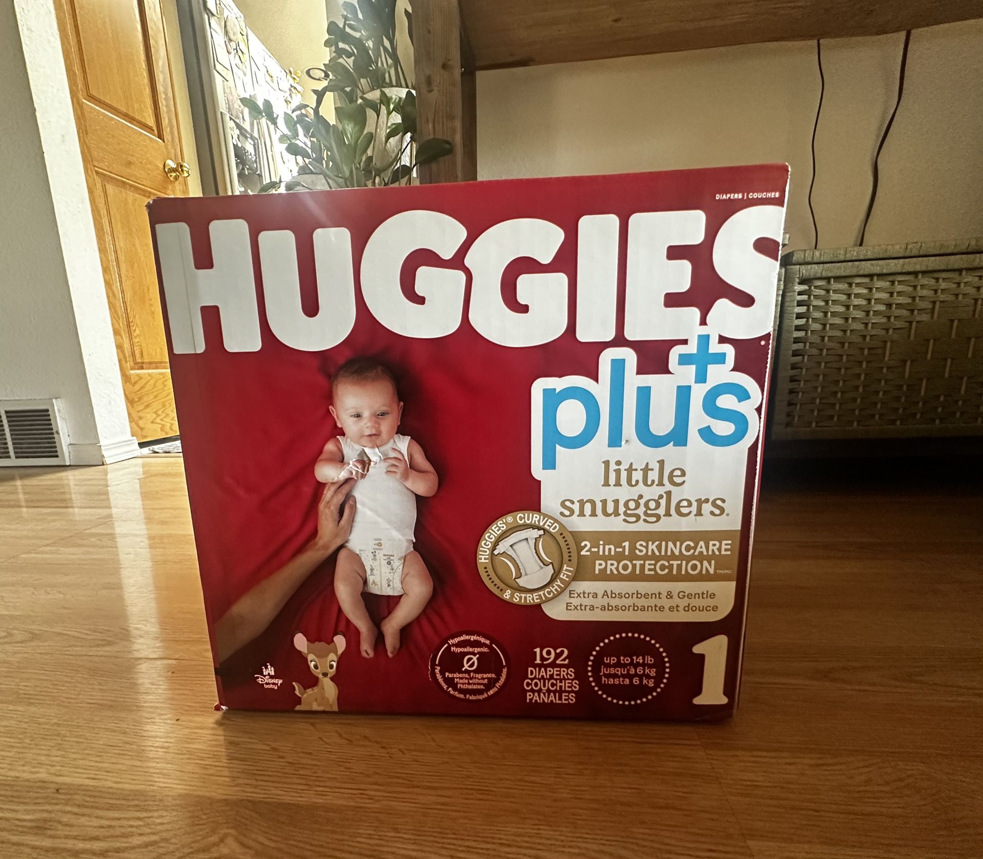Huggies little snuggles size 1 192 & 198 counts boxes & more