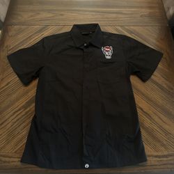 NC State Short Sleeve Button Up
