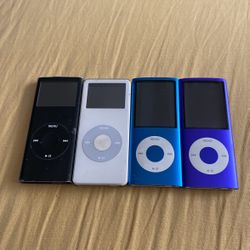 iPod Three 8GB One 2GB All Have Music