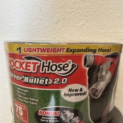 Pocket Hose Silver Bullet 3/4in x 75 ft. Expandable Garden Hose