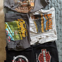 Harley Davidson T-Shirts, 2XL.