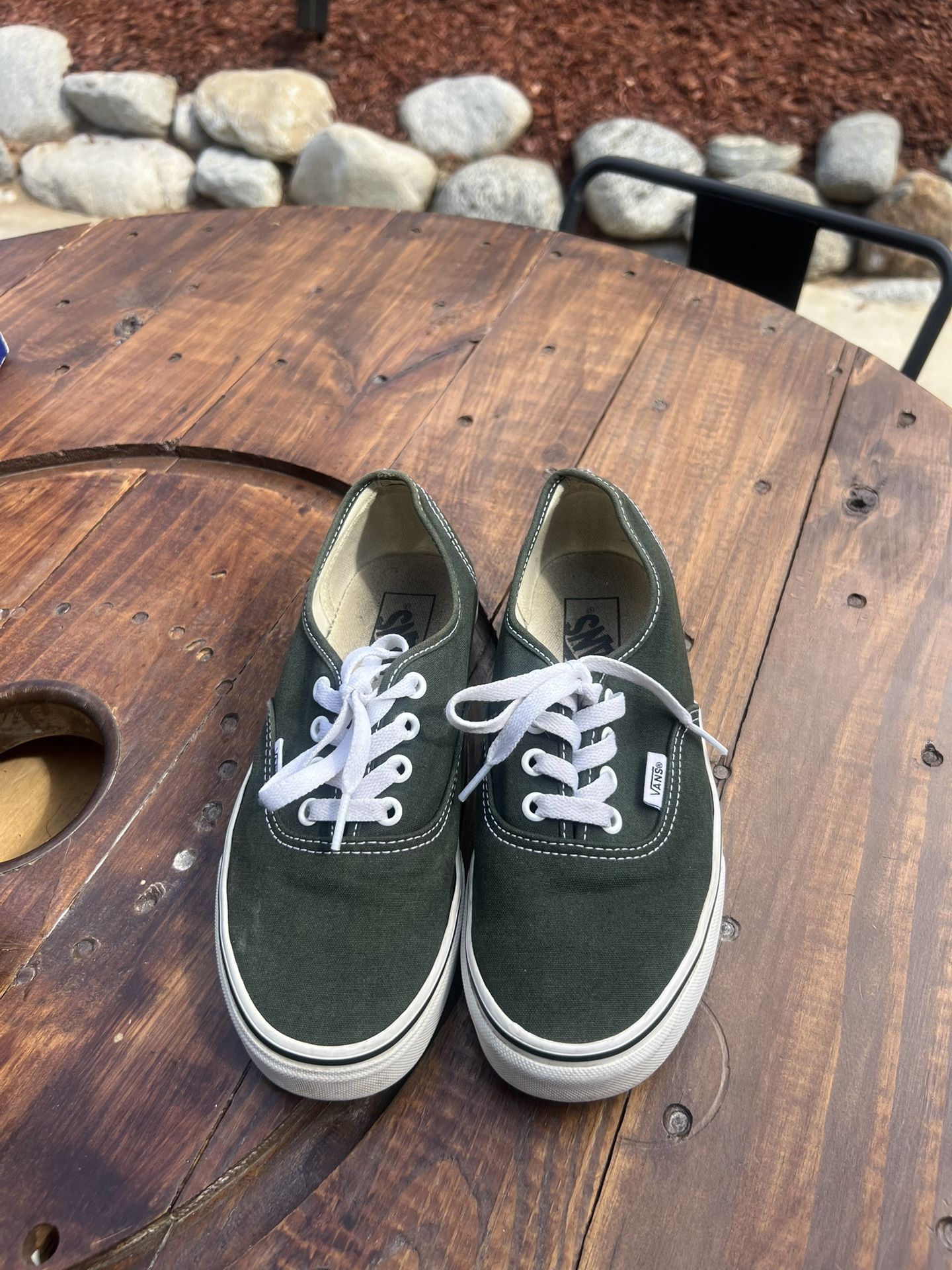 Dark Green Vans 