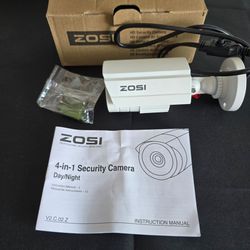 ZOSI 4-in-1 1080P HD Bullet Security Camera | Outdoor Night Vision | New/Open Box