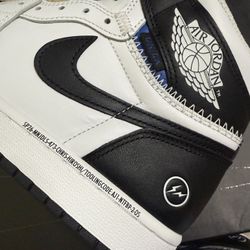 FRAGMENT x UNION x JORDAN 1 HIGH BLACK AND WHITE