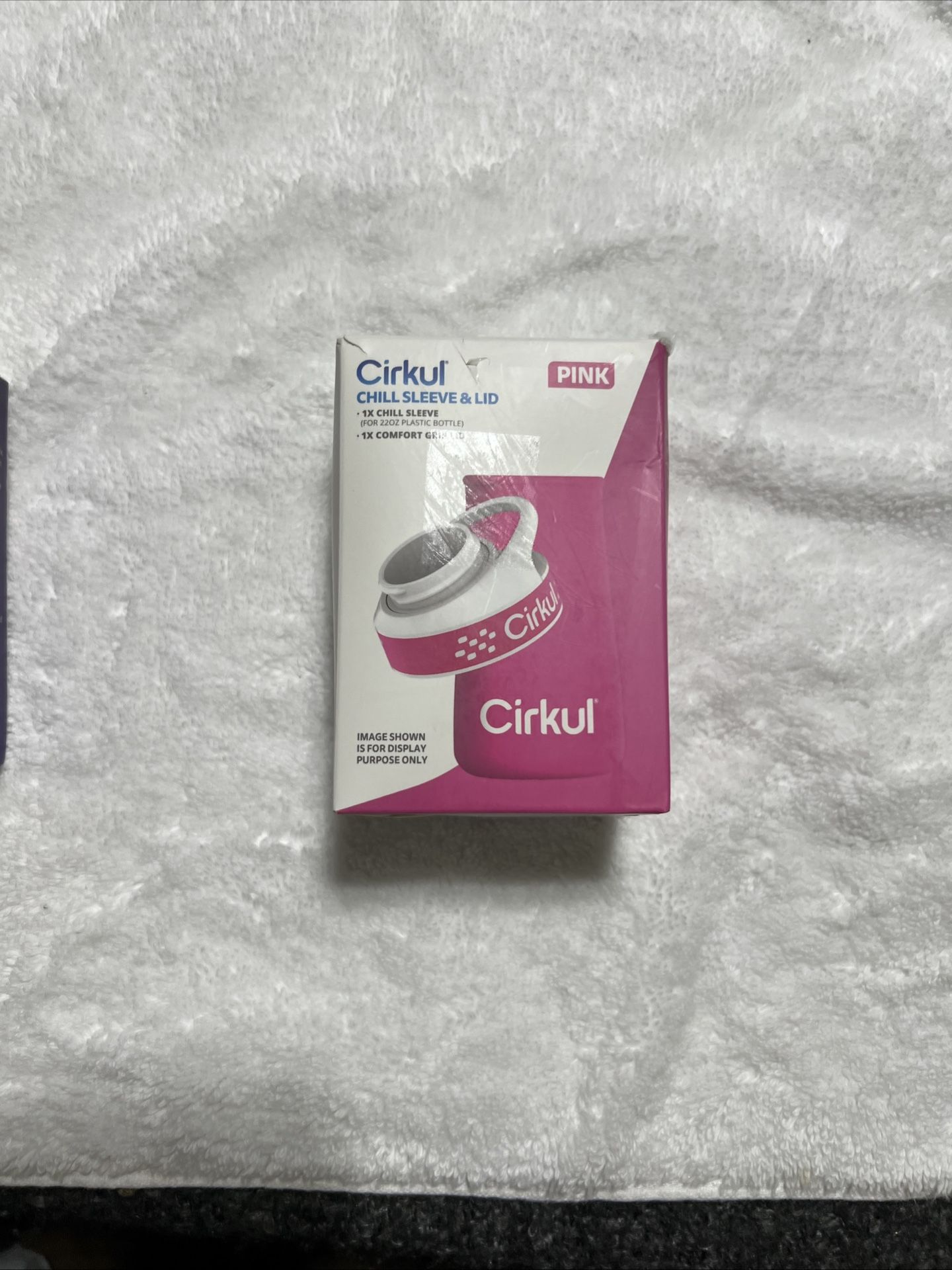 Cirkul Chill Sleeve & Comfort-Grip Lid for 22oz Bottle- Pink - NEW - Fast 📦