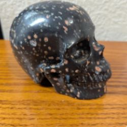 Snowflake Obsidian Skull