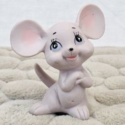 VTG KELVIN PINK PORCELAIN MOUSE FIGURINE
