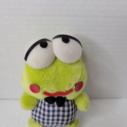 Kero Keroppi Sanrio Eiko VIntage 1992 Plush 5.5" Stuffed Toy Doll 