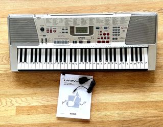 CASIO LK-94TV 61-Key Lighting System Electric Keyboard AC-Adapter, Manual *FULLY TESTED & WORKS GREAT*