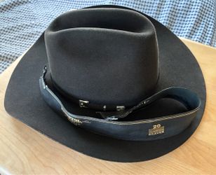 Black Gold Resistol Cowboy Hat 7 3/8 - 7 1/2 (read description) rands