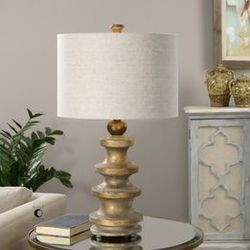 Uttermost Guadalete Antiqued Gold Table Lamp  20733-1 (Brand new)