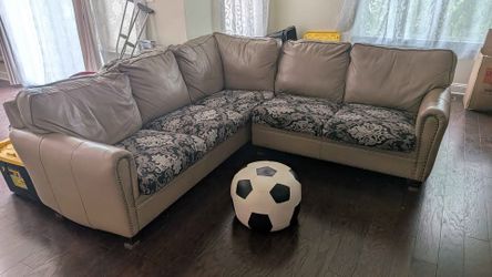 High‑End Genuine Leather Sectional Sofa – Originally $7,000