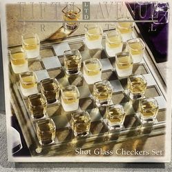 Shot Glass Checkers Set 27 Pc. 