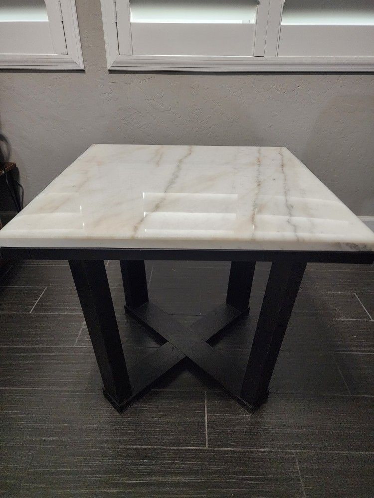 Marble Top Side End Table