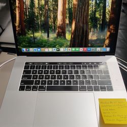 MacBook Pro 15" 2019 Retina Intel 6 Core i7-9th , 16GB Ram, 500GB SSD, Radeon Pro 555X 4GB Graphics, macOS Sequoia, Good Battery, $90 worth 