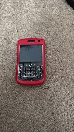 BlackBerry Bold Smartphone with Red Case