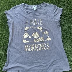 “ I Hate Mornings “ Women’s 2XL T Shirt 