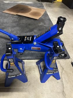 Duralast 2.25 Ton Hydraulic Trolley Jack With Jack Stands
